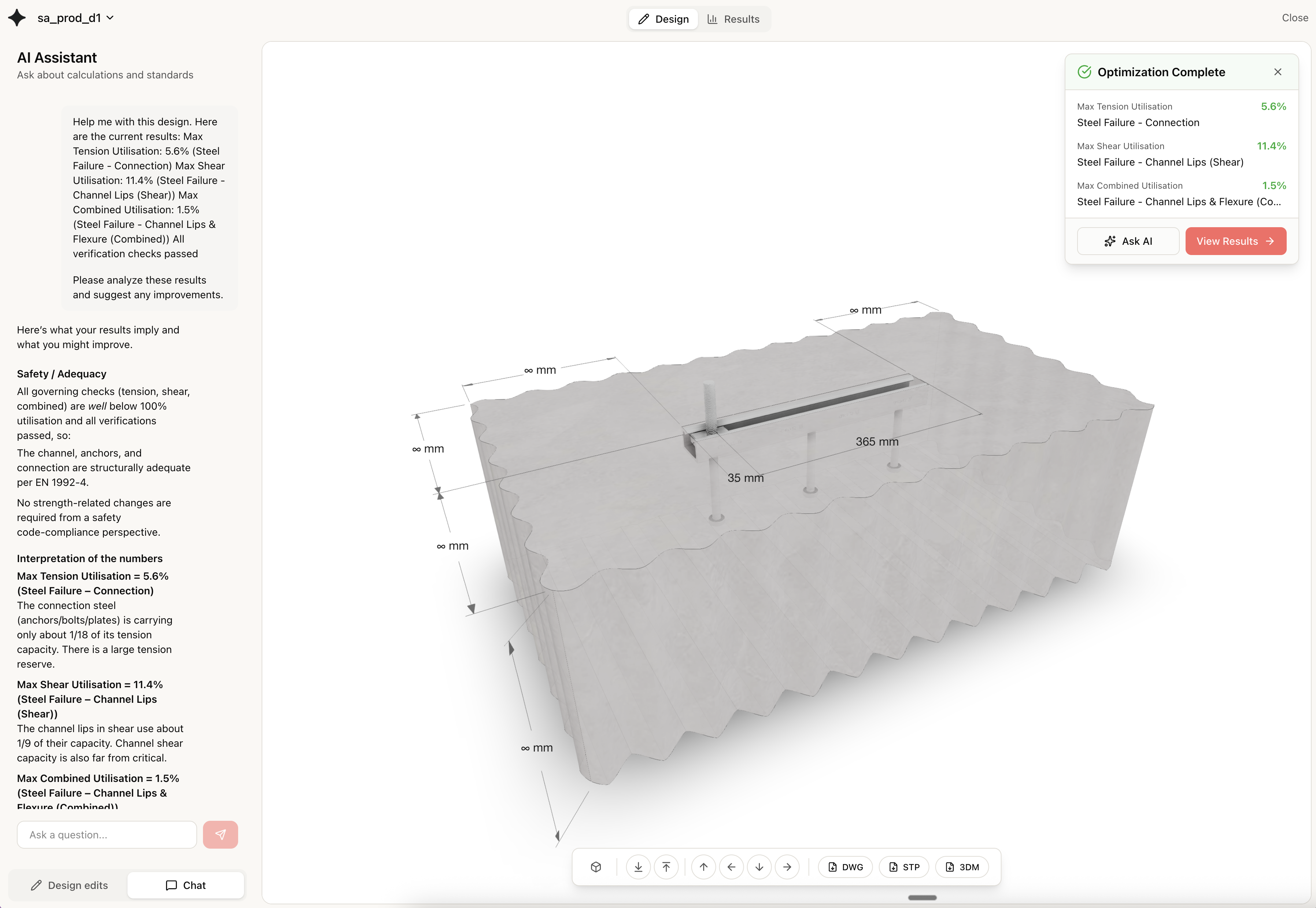 Clariti Platform - AI-powered structural specification with 3D visualization